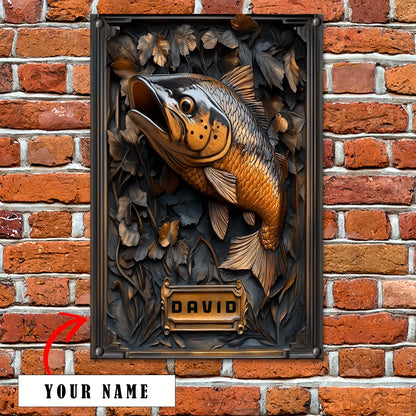 Shineful 2D Metal Sign Personalized Fishing Enthusiast