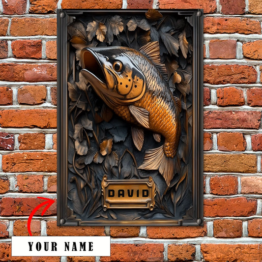 Shineful 2D Metal Sign Personalized Fishing Enthusiast