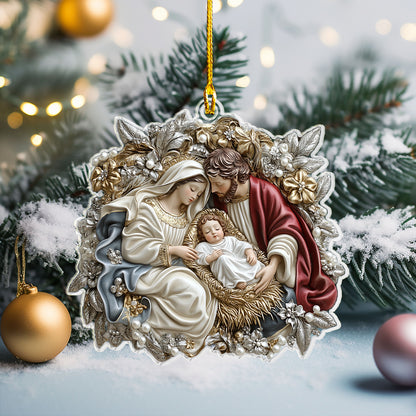 Shineful 2D Acrylic Ornament - Nativity Blessings Christmas