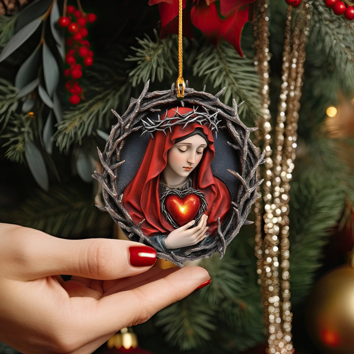 Shineful Acrylic Ornament Sacred Heart of Mary