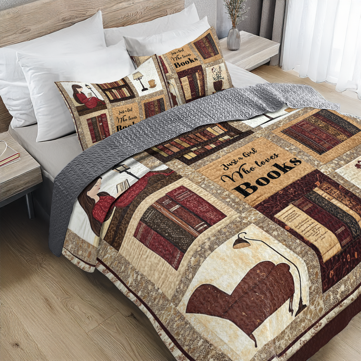 Shineful All Season Quilt 3-Piece Set - Reading