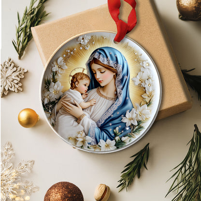 Shineful 2D Acrylic Ornament - Holy Mother and Child Christmas