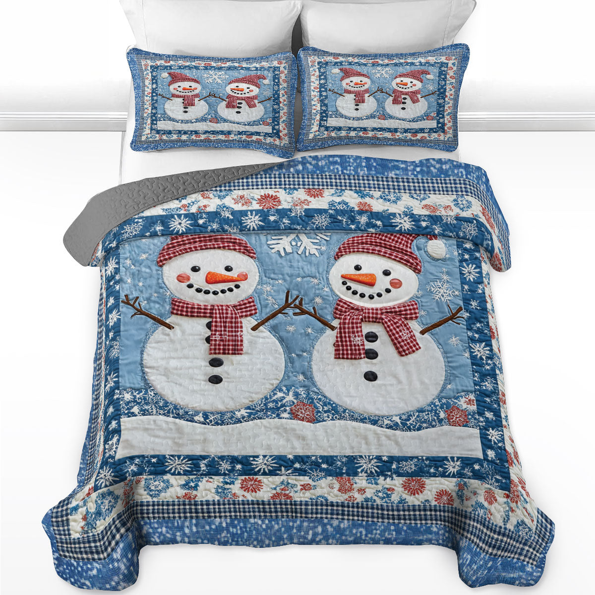 Shineful All Season Quilt 3-Piece Set Winter’s Warm Embrace