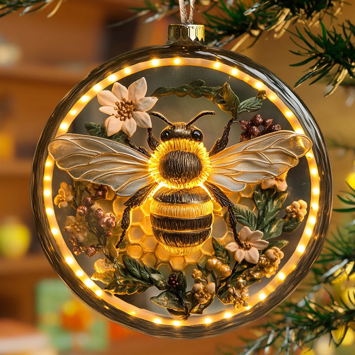 Shineful 2D Acrylic Ornament Radiant Bee