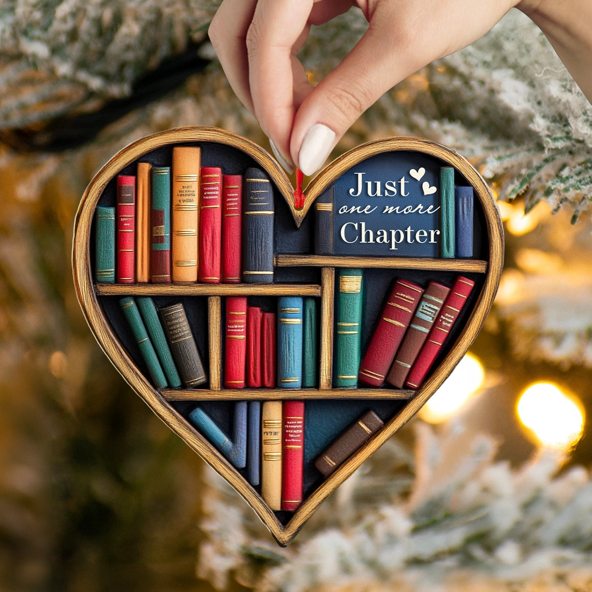 Shineful 2D Acrylic Ornament Love Reading Just One More Chapter