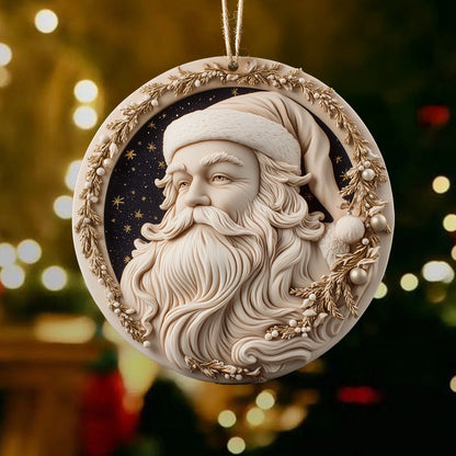 Shineful 2D Acrylic Ornament Classic Santa Holiday