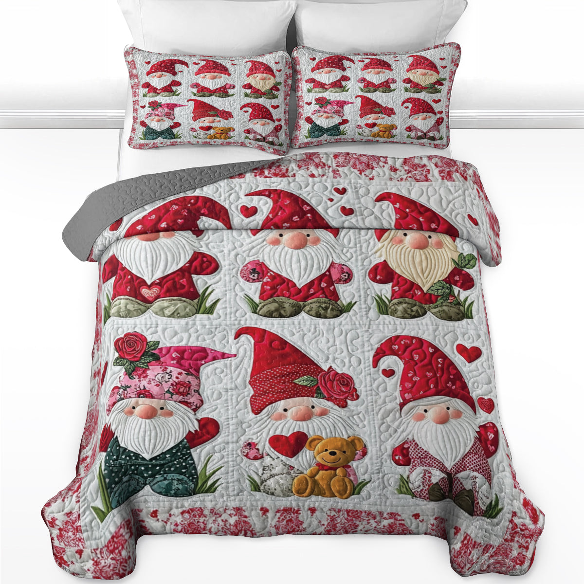 Shineful All Season Quilt 3-Piece Set - Gnome Love