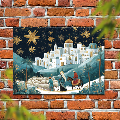 Shineful 2D Metal Sign Midnight Nativity