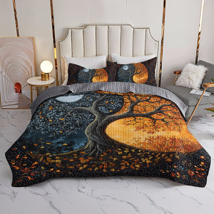 Shineful All Season Quilt 3-Piece Set - Yin-Yang Tree of Life