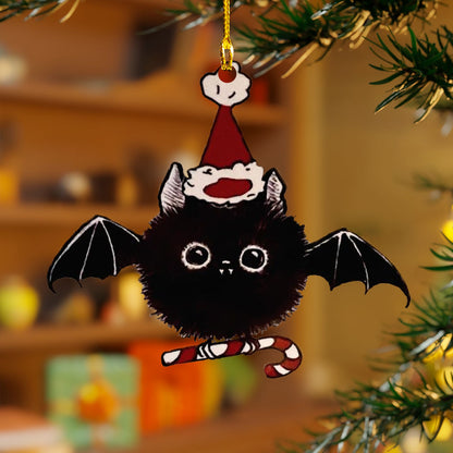 Shineful 2D Acrylic Ornament - Christmas Bat