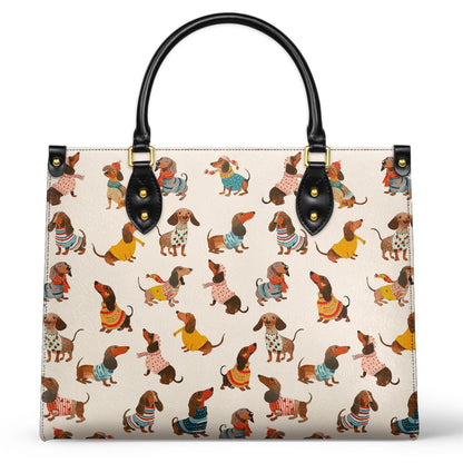 Shineful Leather Bag Dachshund Fashion Wiener