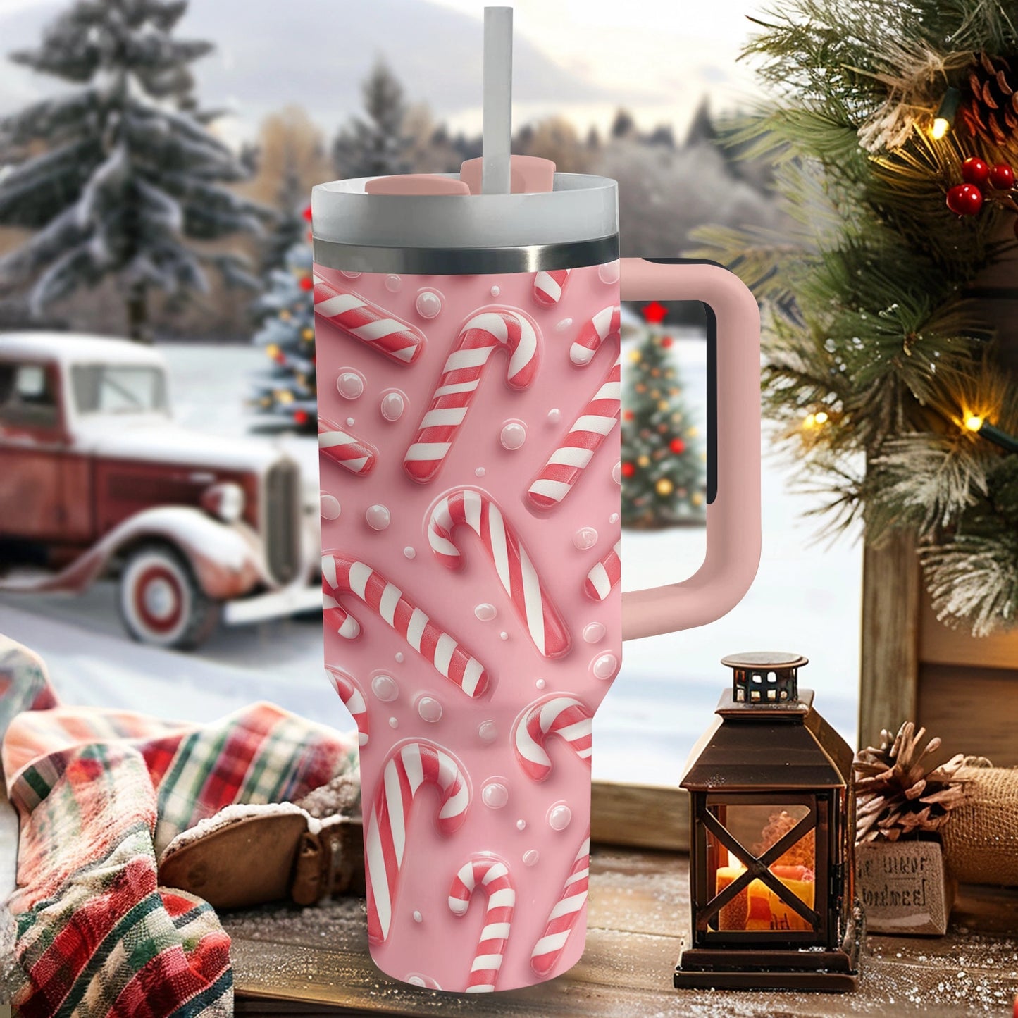 Gobelet brillant Sweet Christmas Candy Cane