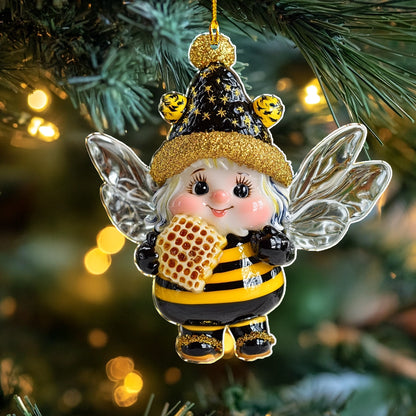 Shineful 2D Acrylic Ornament Bumblebee Sweet Holiday Buzz