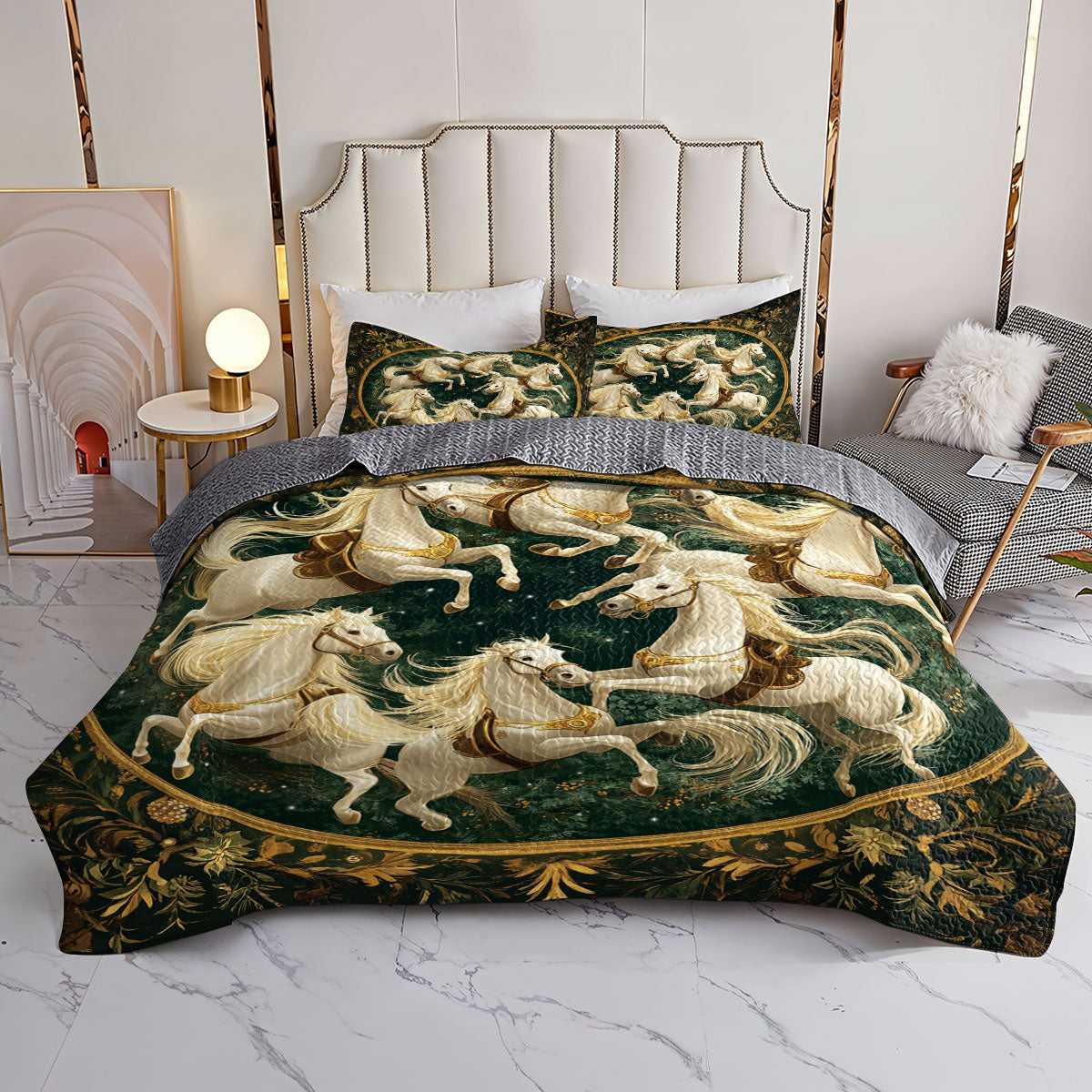 Shineful All Season Quilt 3-Piece Set Wild Freedom