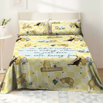 Shineful 4-Piece Bed Sheet Set Having Fun