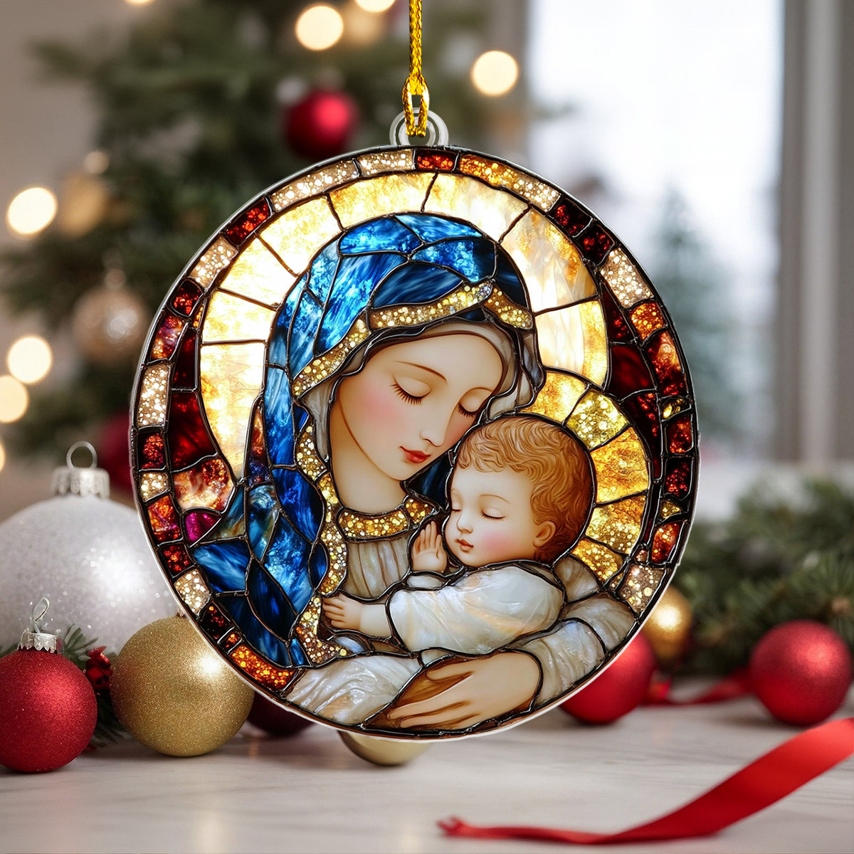 Shineful 2D Acrylic Ornament Graceful Embrace