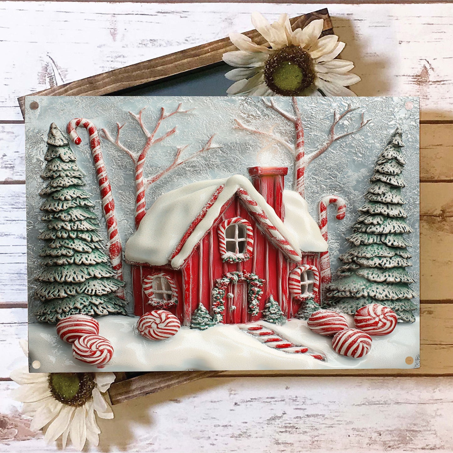 Shineful 2D Flat Print Metal Sign Sweet House