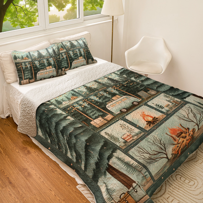 Shineful All Season Quilt 3-Piece Set - Cozy Camper's Escape