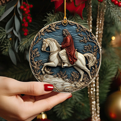 Shineful 2D Acrylic Ornament - Triumphant Savior on White Steed