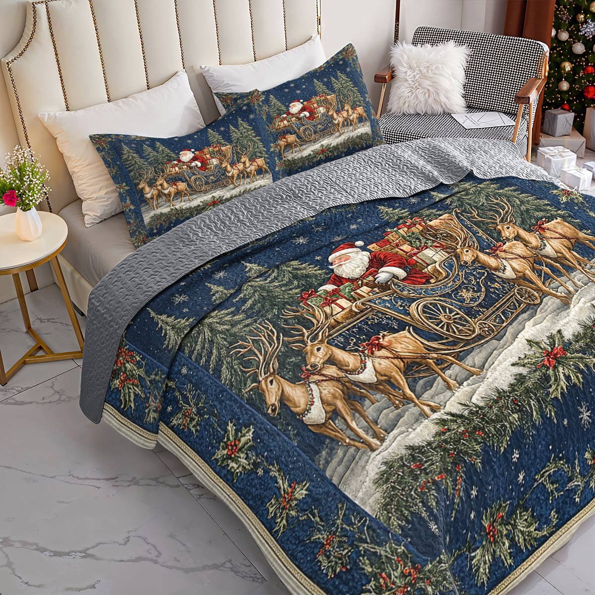 Shineful All Season Quilt 3-Piece Set Christmas Hope Love