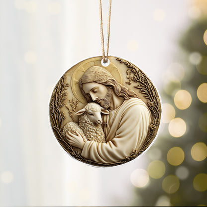 Shineful 2D Acrylic Ornament - Shepherd's Embrace