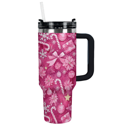 Shineful Tumbler Pink Christmas