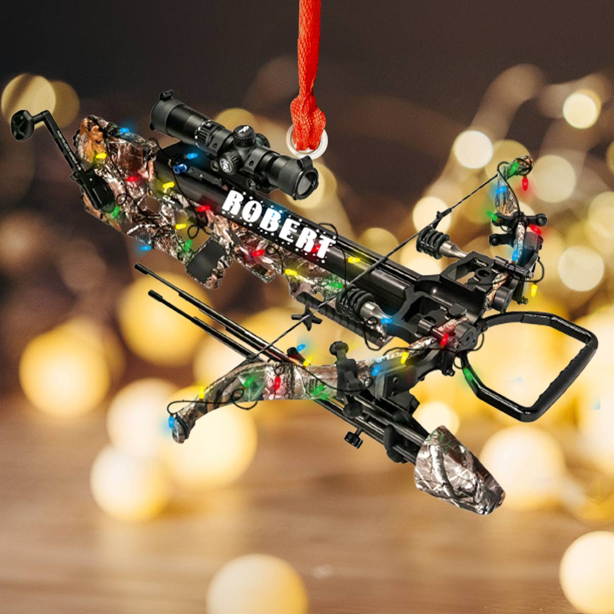 Shineful Acrylic Ornament Personalized Crossbow Christmas