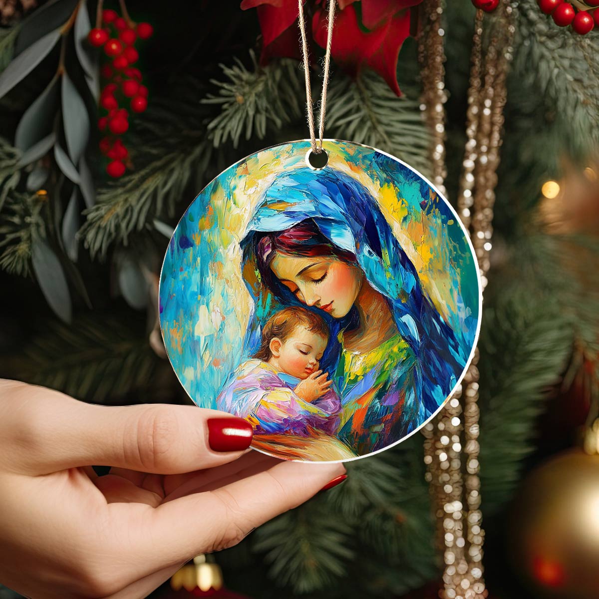 Shineful 2D Acrylic Ornament Blessed Art