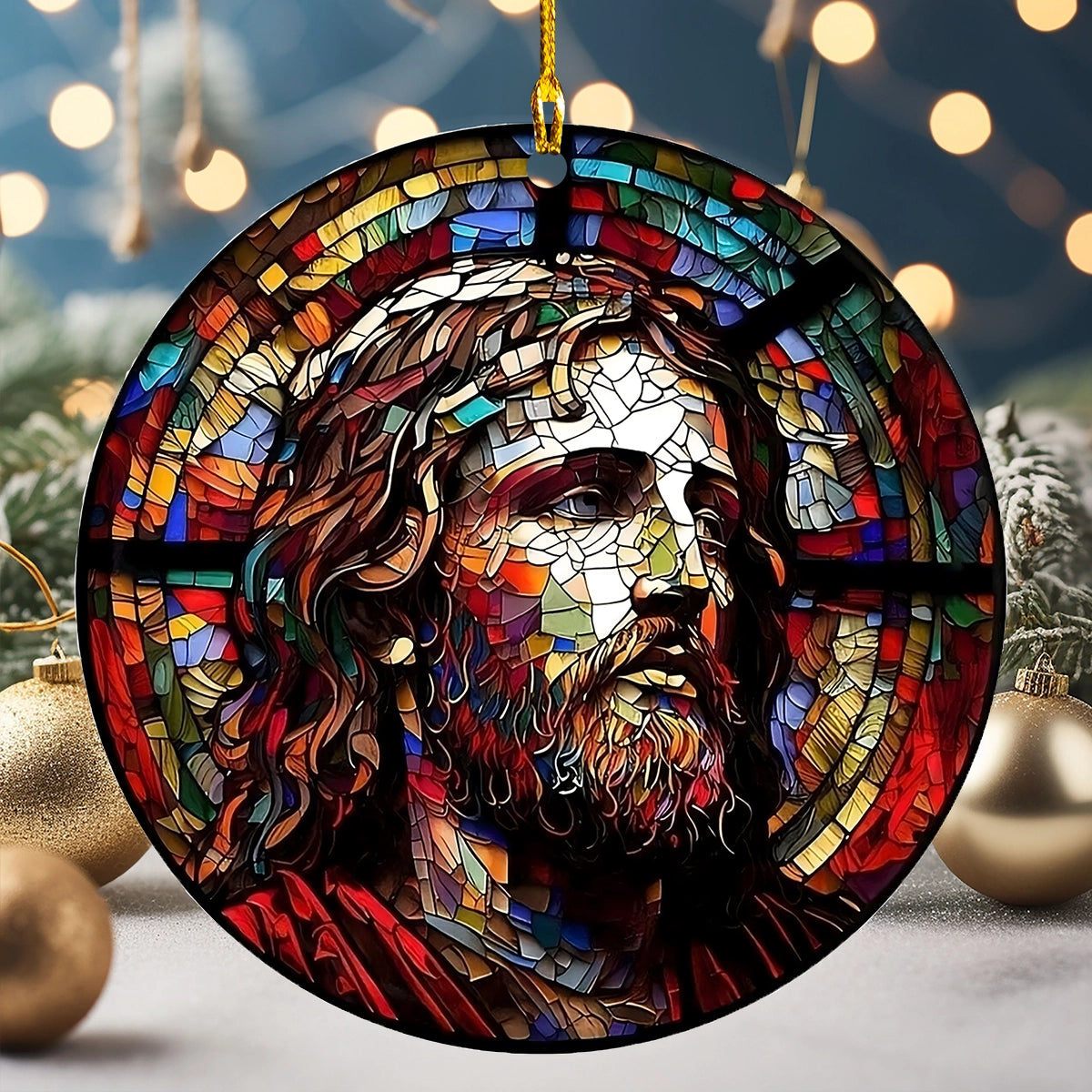 Shineful 2D Acrylic Ornament Holy Savior Glass