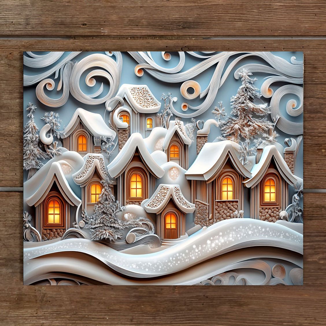 Shineful 2D Metal Sign Frosted Cottage