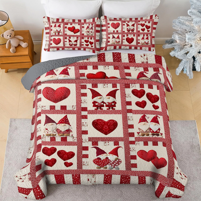 Shineful All Season Quilt 3-Piece Set Gnome Sweet Gnome