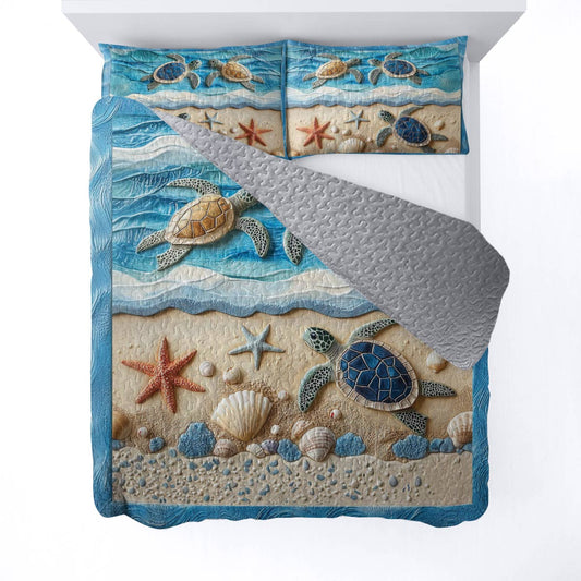 Shineful All Season Quilt 3-teiliges Set Turtle Beach