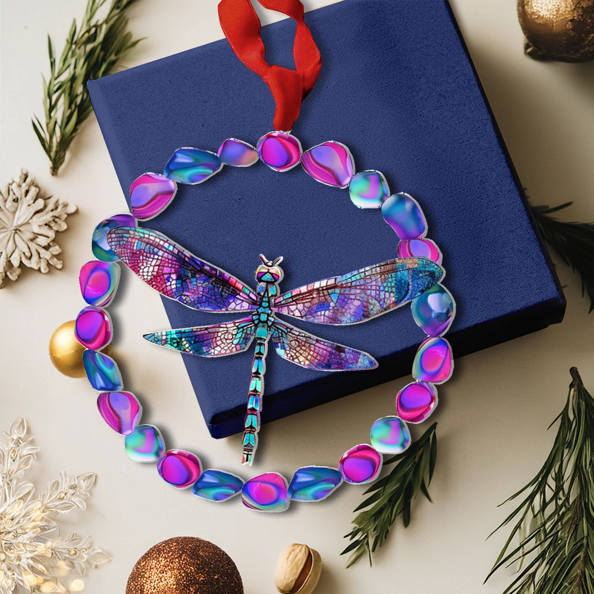 Shineful 2D Acrylic Ornament Mystic Dragonfly Crystal