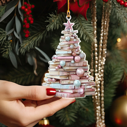 Shineful 2D Acrylic Ornament - Bookish Christmas Tree