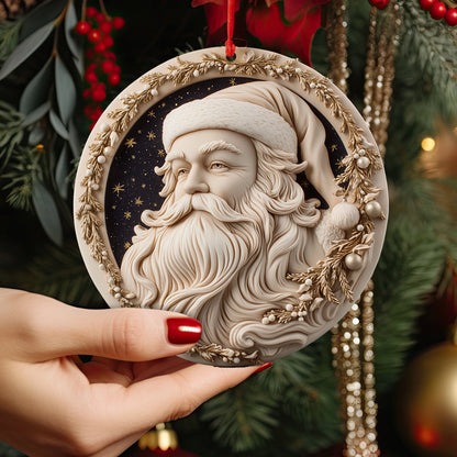 Shineful 2D Acrylic Ornament Classic Santa Holiday