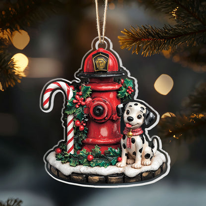 Shineful 2D Acrylic Ornament - Firefighter's Hero