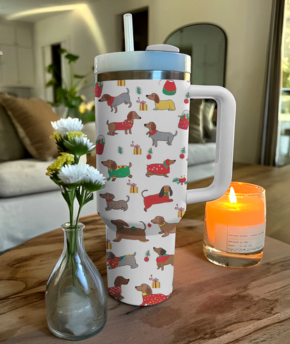 Shineful Tumbler Weihnachten Dackel Cheer