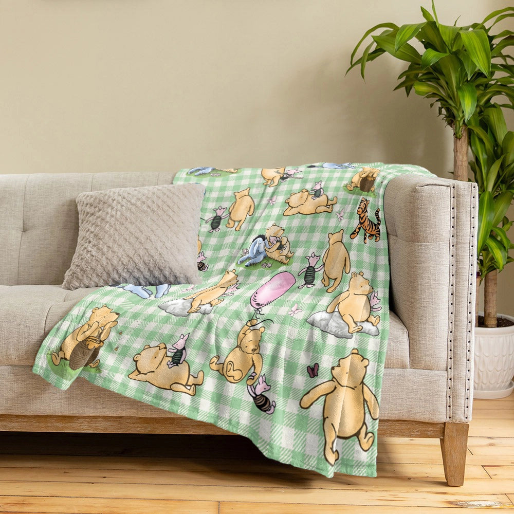 Shineful Fleece Blanket Pooh Whispers of the Hundred Acre