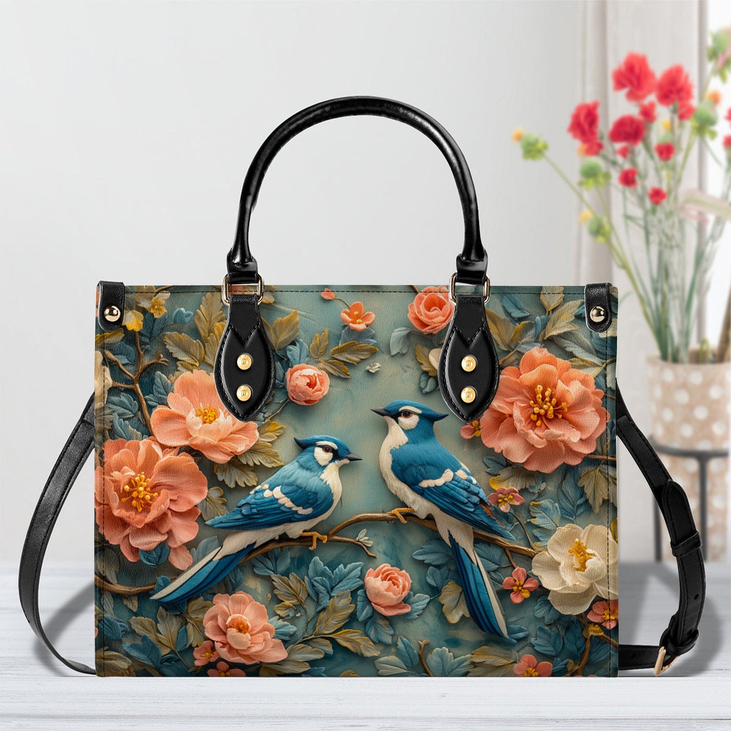 Shineful Leather Bag Bluejay Serenade