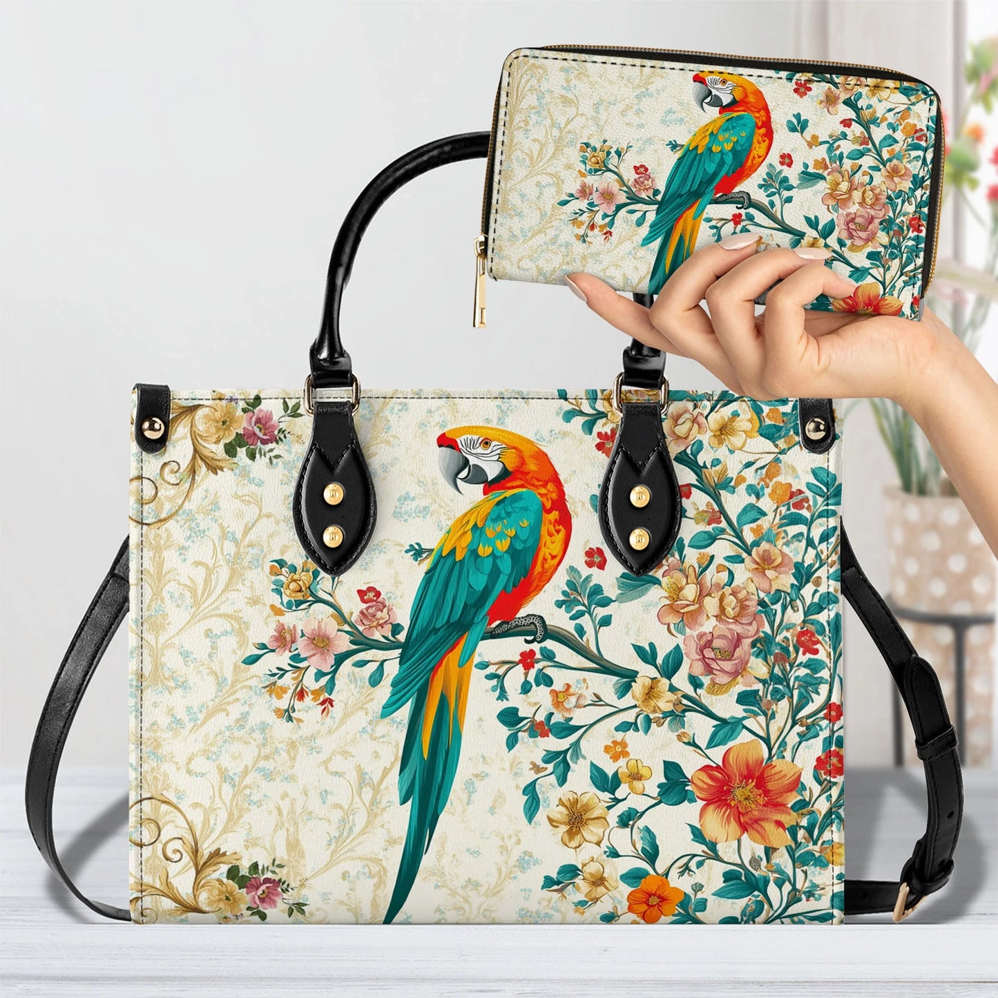 Shineful Leather Bag Macaw Enchantment