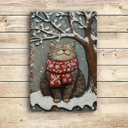 Shineful 2D Metal Sign Lovely Cat