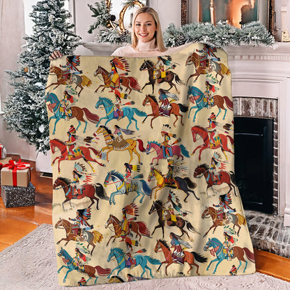 Shineful Fleece Blanket Pride Of A Horse Nation