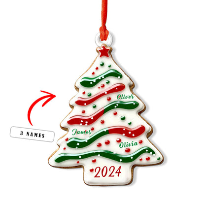 Shineful Personalized 2D Acrylic Ornament - 2024 Family Tree