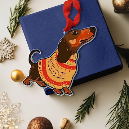 Shineful Acrylic Ornament Dachshund Delight