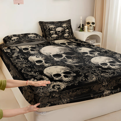 Shineful Fitted Sheet - Gothic Skull Majesty