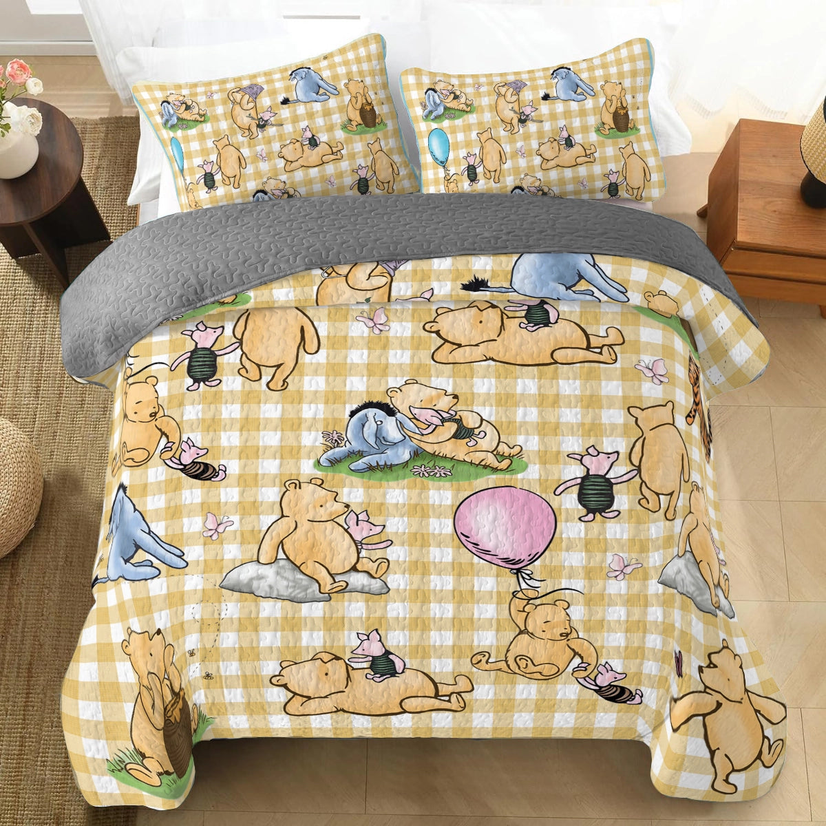 Shineful All Season Quilt 3-Piece Set Sunny Days with Pooh