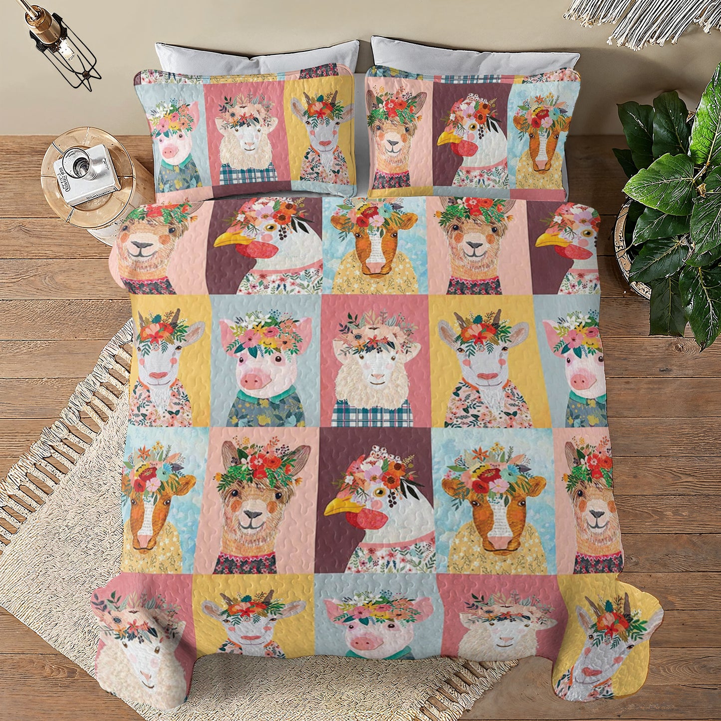 Shineful All Season Quilt 3-Piece Set Country Charm