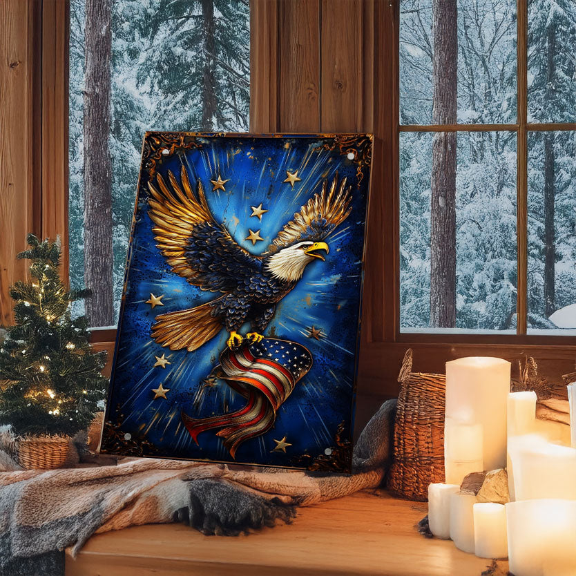 Shineful 2D Metal Sign - American Eagle