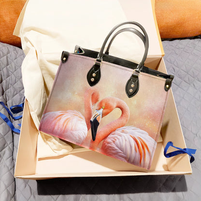 Shineful Leather Bag Flawlessly Fabulous Flamingo Bliss