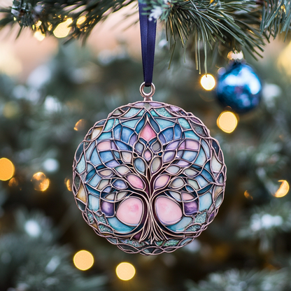 Shineful 2D Acrylic Ornament - Stained Glass Tree of Life